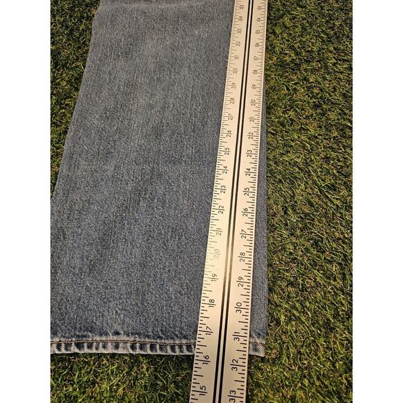 VINTAGE Tommy Hilfiger Jeans Mens 36 Light Wash Flag Logo Baggy Skater 90s Y2K - Picture 6 of 8